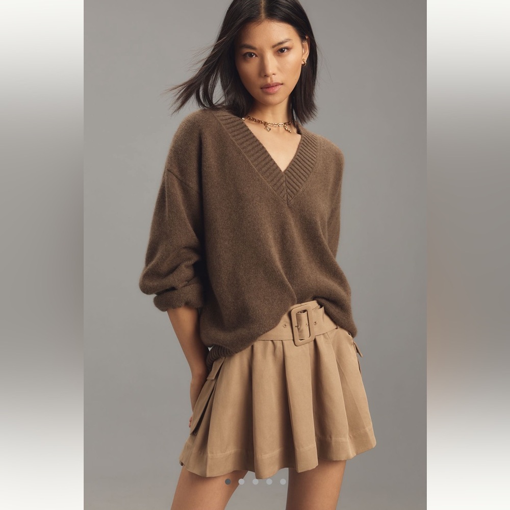 Reformation Brinley Skirt in Khaki